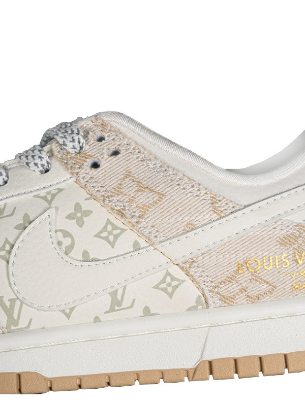 dunk low sb white/grey/gold
