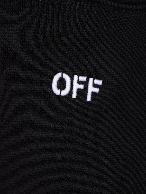 off-white diagonal-stitch hoodie