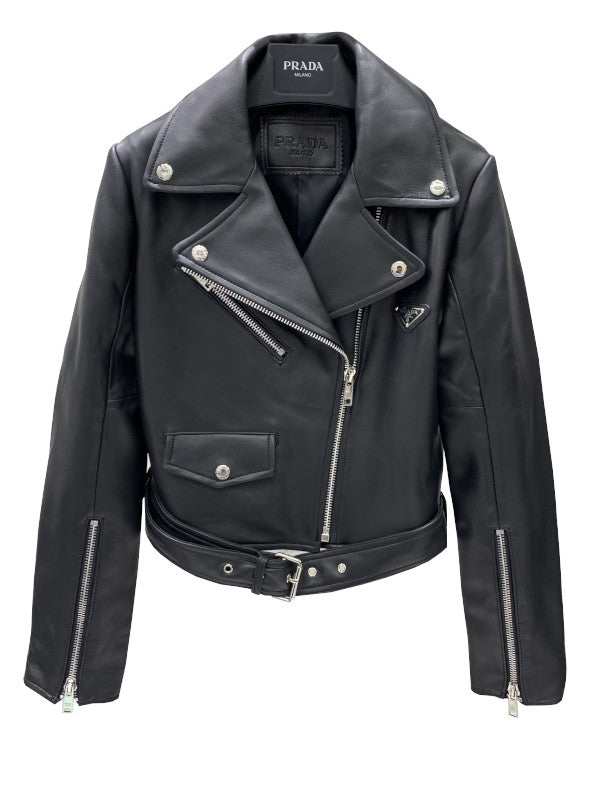 leather effect biker jacket