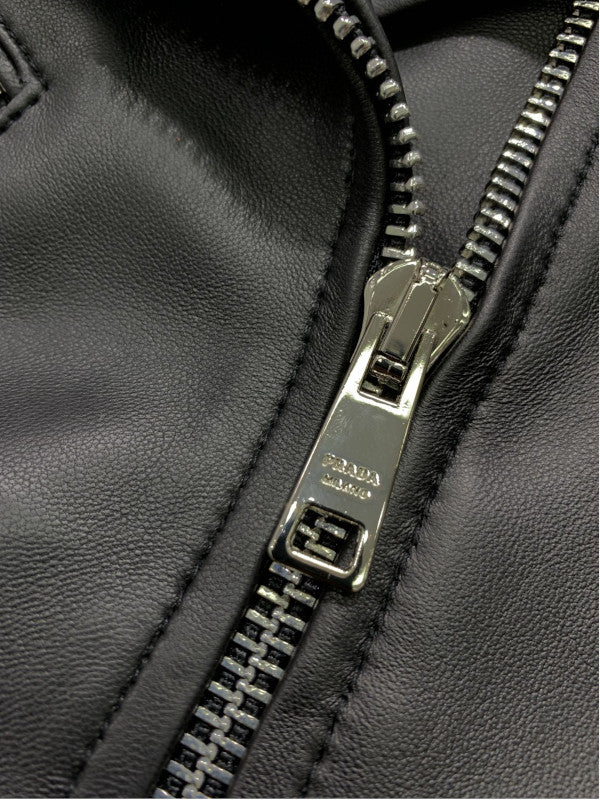 leather effect biker jacket
