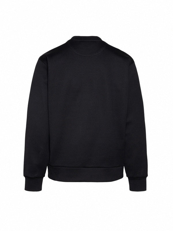 prada black crewneck sweatshirt