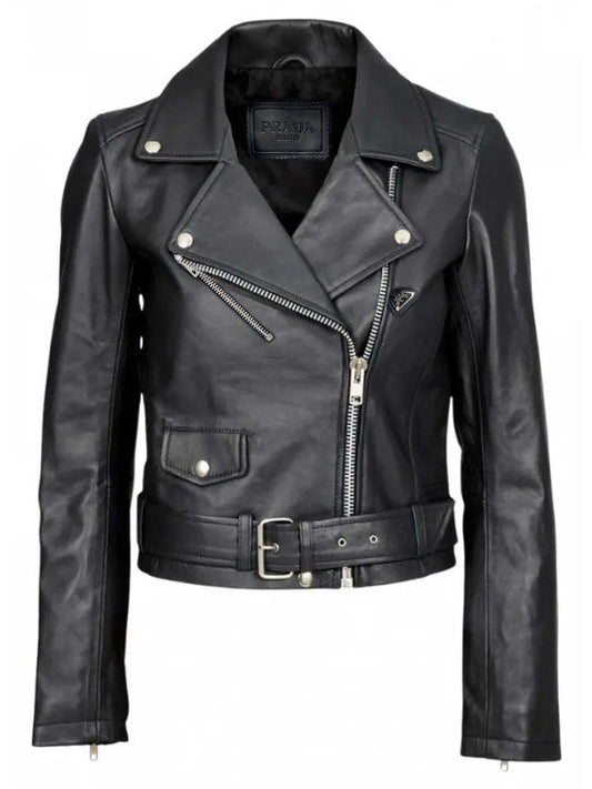 Leather Effect Biker Jacket