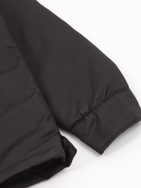 black nylon shirt jacket