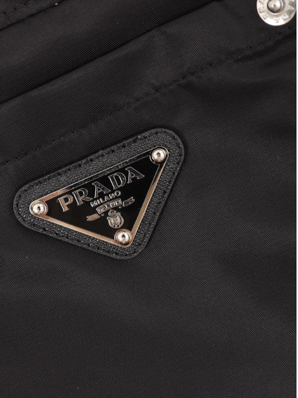 black nylon shirt jacket