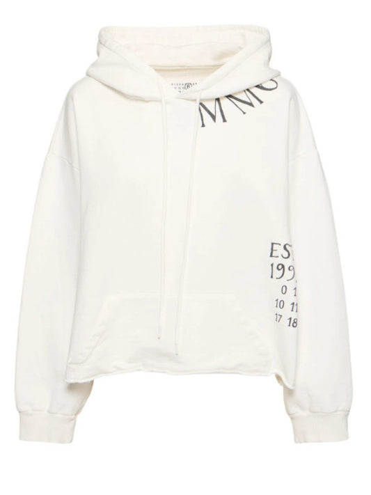 Logo unbrushed sweatshirt hoodie