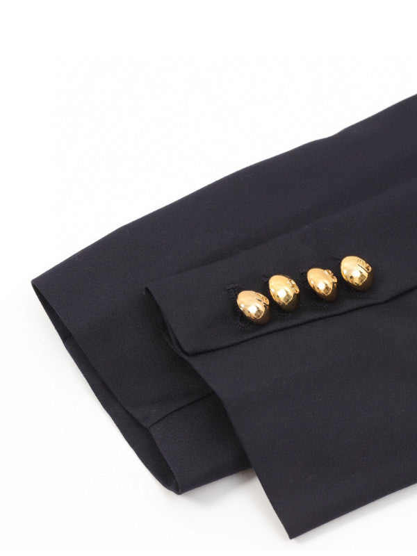 v logo breasted formal jacket