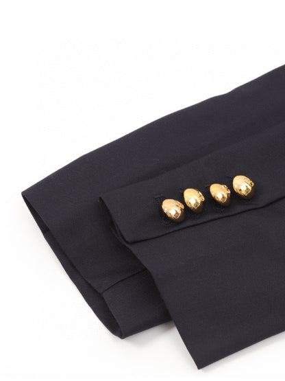 V Logo Breasted Formal Jacket