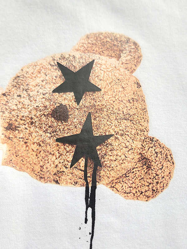 palm angels bear motif print t-shirt