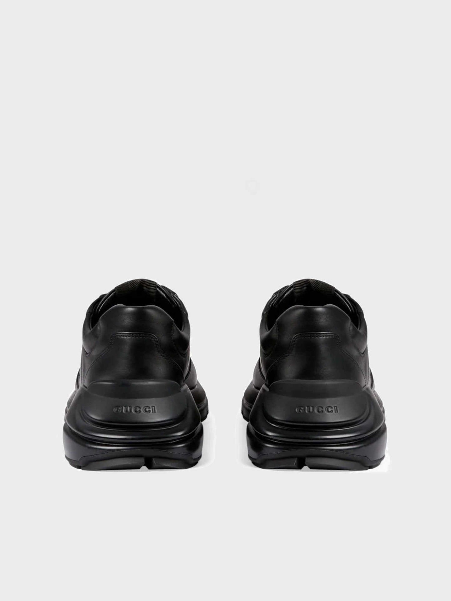 black rhyton sneakers