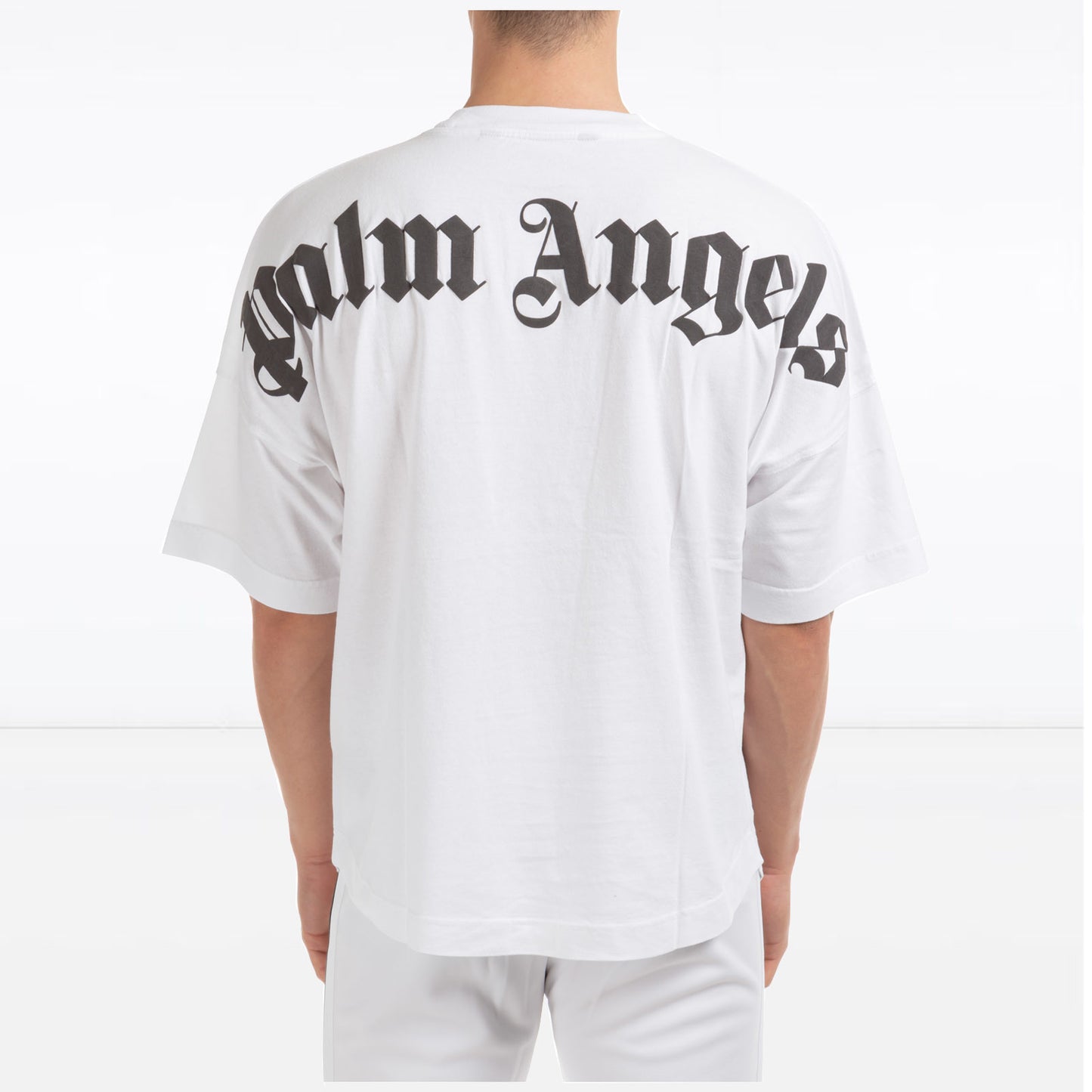 palm angels rear logo print t-shirt