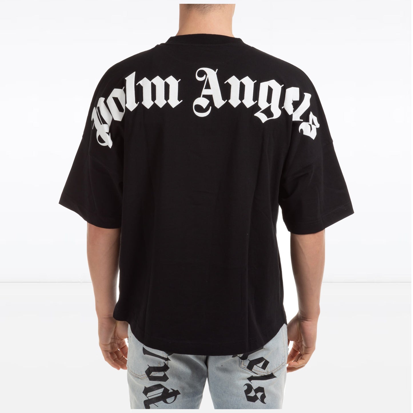 palm angels rear logo print t-shirt