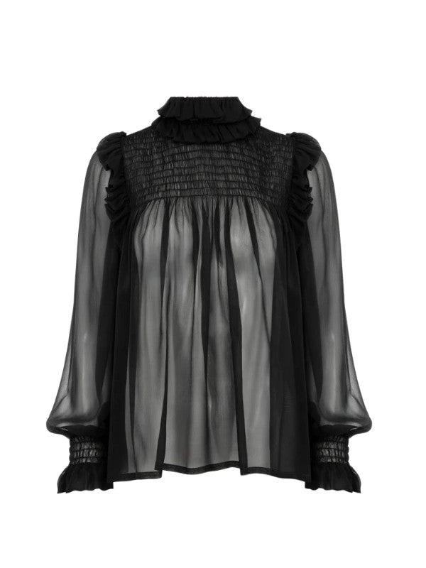 100_74a512fe-f8c5-4bde-9a82-7999bfedeef7 Sheer Silk Blouse - Image 1