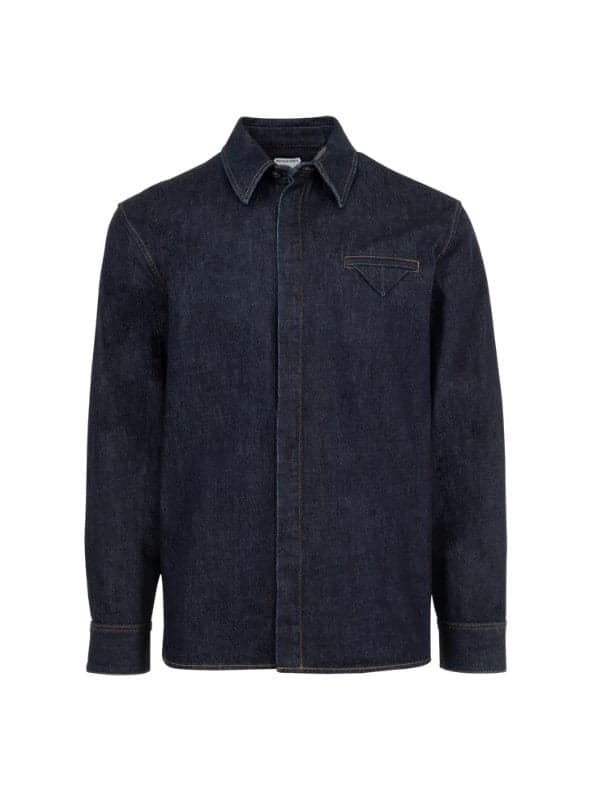132 Indigo Denim Shirt - Image 1