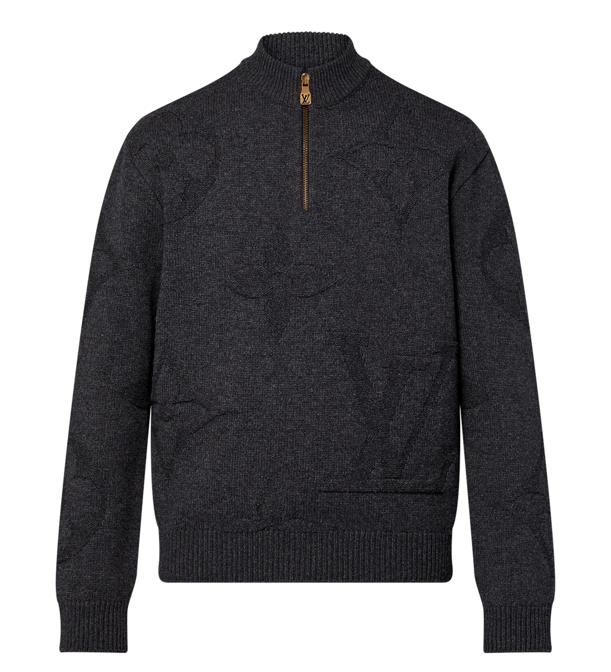 3ff48200_87106e99-c06c-428e-a225-0be7534f1441 Monogram Wool Half-Zip Sweater - Image 1