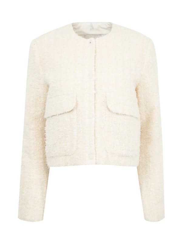 40 Dauphin Mixed Media Cropped Jacket - Image 1