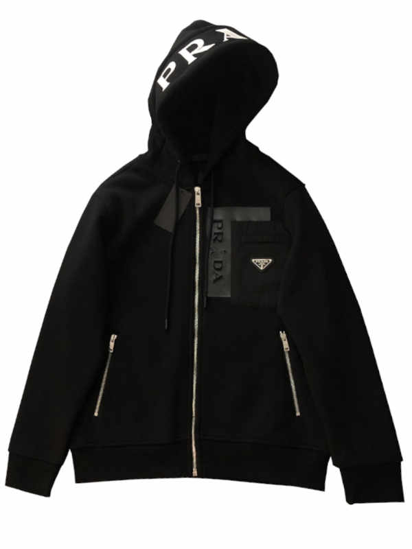 42293377 Prada hoodie with Logo on the hooded - Image 1