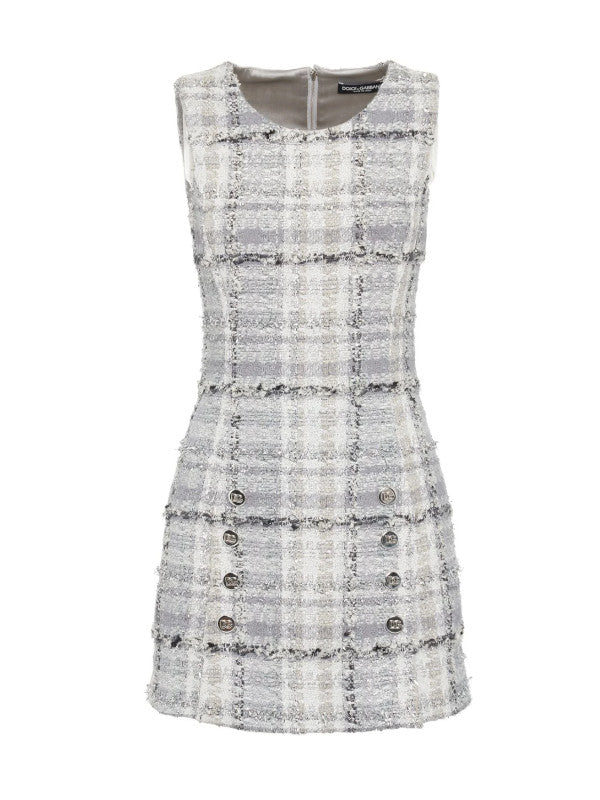 71_2292bcfb-8639-4d0f-bd29-d84d18708f49 Lurex tweed mini dress - Image 1