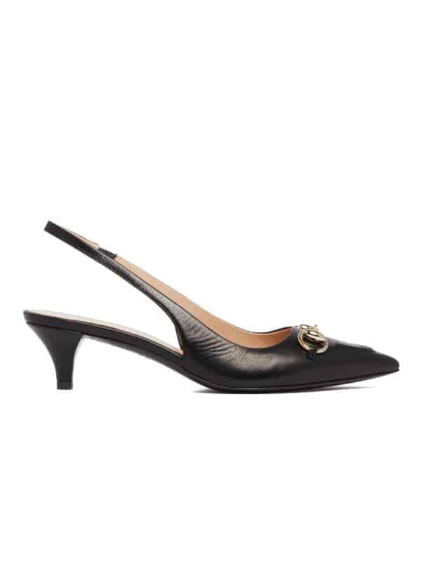 91_d6d3cbc7-f82b-48fe-90d7-bf5e8a64c8b4 Black Pumps with Horsebit Detail - Image 1