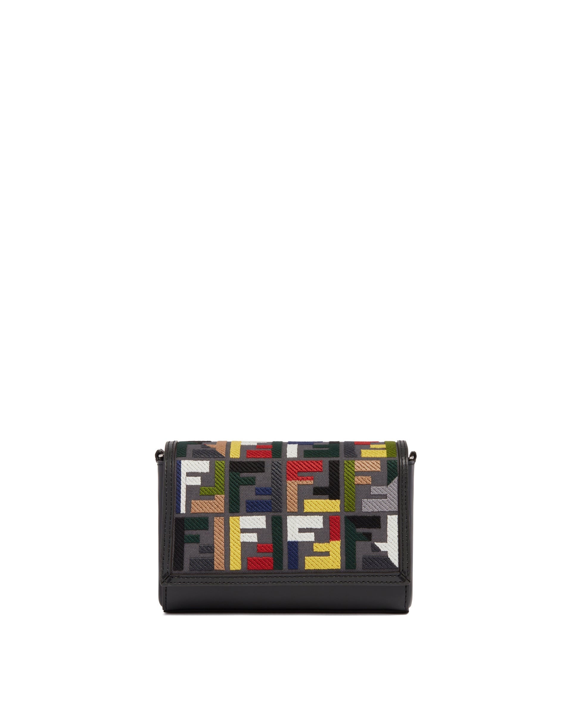 SS25-fendi-7M0363ATFQF19KF Gray Compact Bag FF - Image 1