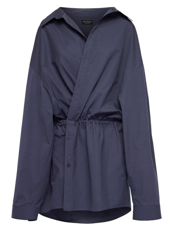 bal1.2_f4dd5a17-d6d1-497b-b358-065eb94afe5f Balenciaga Cotton mini shirt dress - Image 1