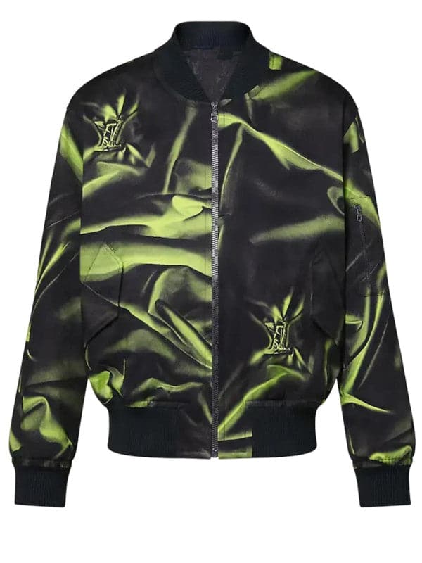 lv5.8 Satin-Effect Bomber Jacket - Image 1