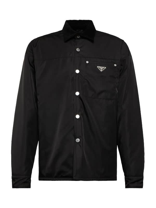 prada2.6 Black Nylon Shirt Jacket - Image 1